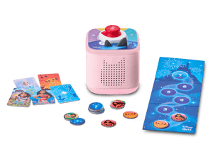 Disney game bundle with pink Toniebox 2, tonieplay controller and disney tonieplay game