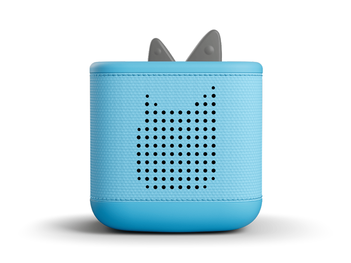 Front View Of Sky Blue Toniebox 2 An Audio Player For Kids, Used With Tonie Audio Figurines And Tonieplay Games