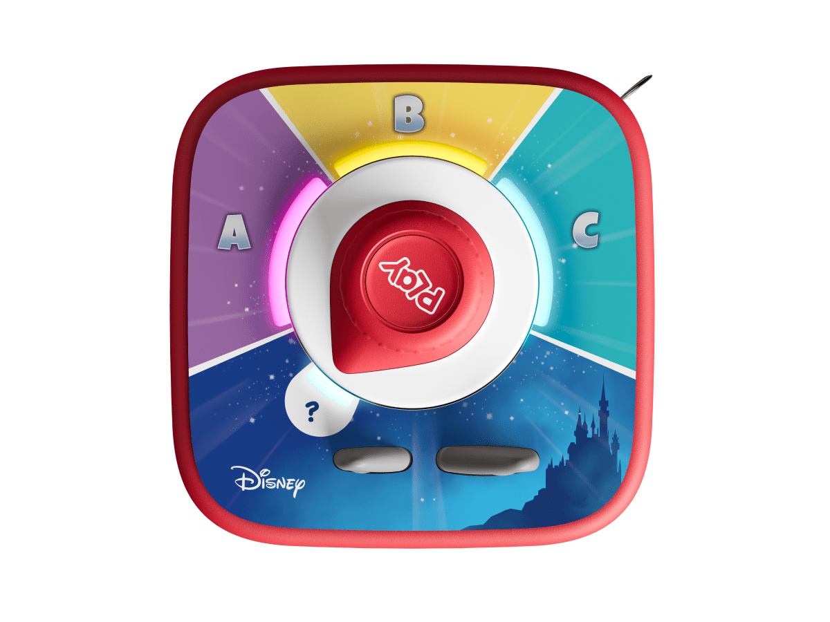 Top view of Disney Tonieplay game on a toniebox 2