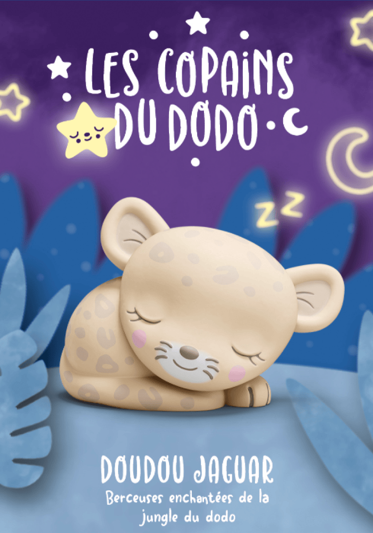 
Doudou Jaguar - Berceuses enchantées de la jungle (French) | Illustration