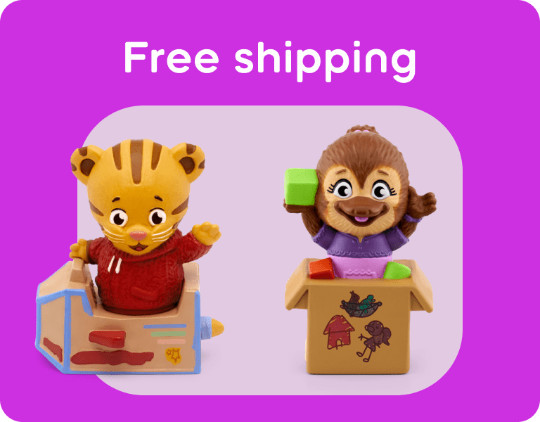 Daniel Tiger Tonies with Free Shipping text