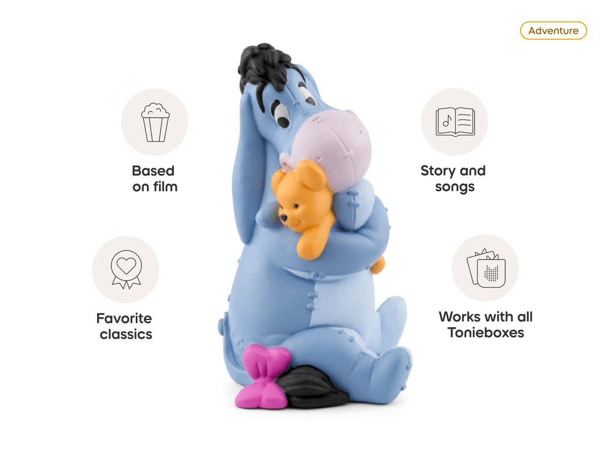 Disney Eeyore Tonie audio figurine, inspiring audio journeys and imaginative play