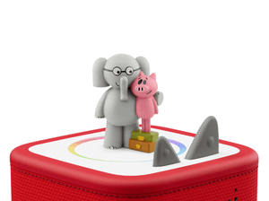 Elephant & Piggie Tonie on a red Toniebox 2 ready to play audio stories and songs
