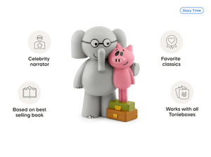 Elephant & Piggie Tonie audio figurine, inspiring audio journeys and imaginative play