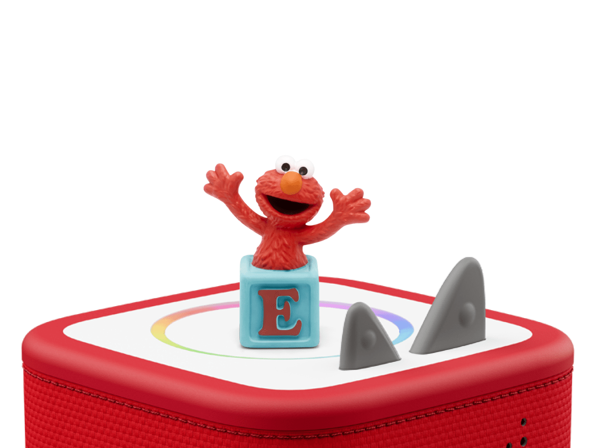 Sesame Street: Elmo Tonie on a Red Toniebox