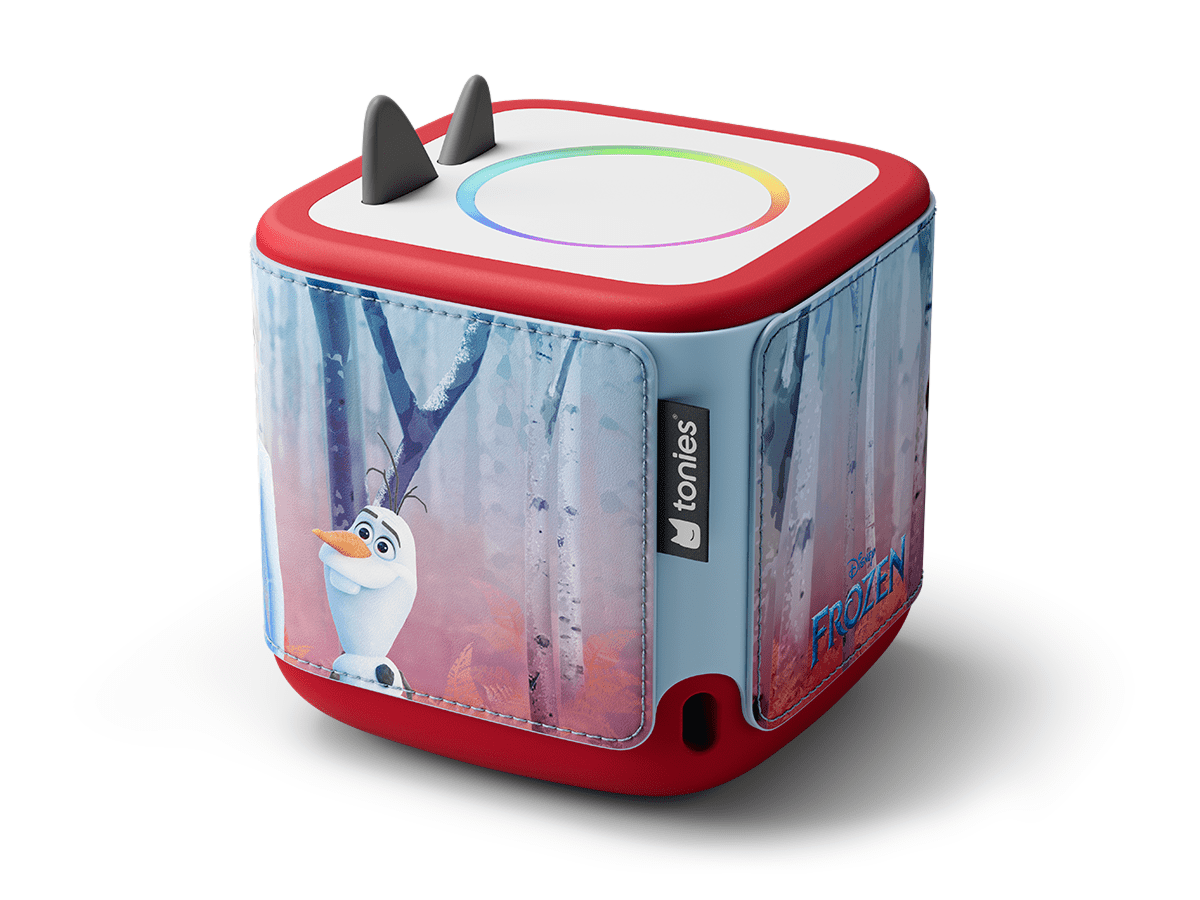 Disney Frozen Sleeve on a red Toniebox 2