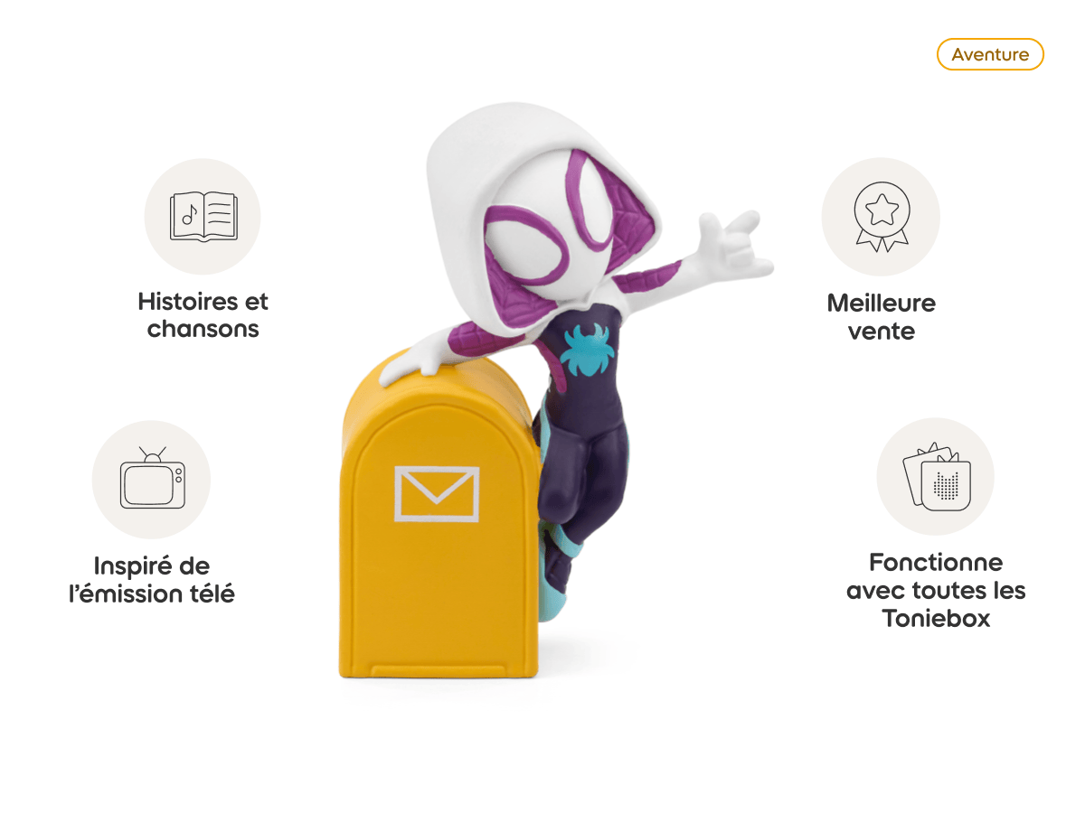 Marvel Spidey Et Ses Amis Extraordinaires: Ghost-Spider Tonie (Français) audio figurine, inspiring audio journeys and imaginative play