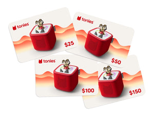 tonies digital gift cards at varying amounts