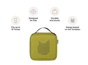 features of tonies carrying case for tonies in green