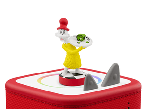 Dr. Seuss: Green Eggs & Ham Tonie on a red Toniebox 2 ready to play audio stories and songs