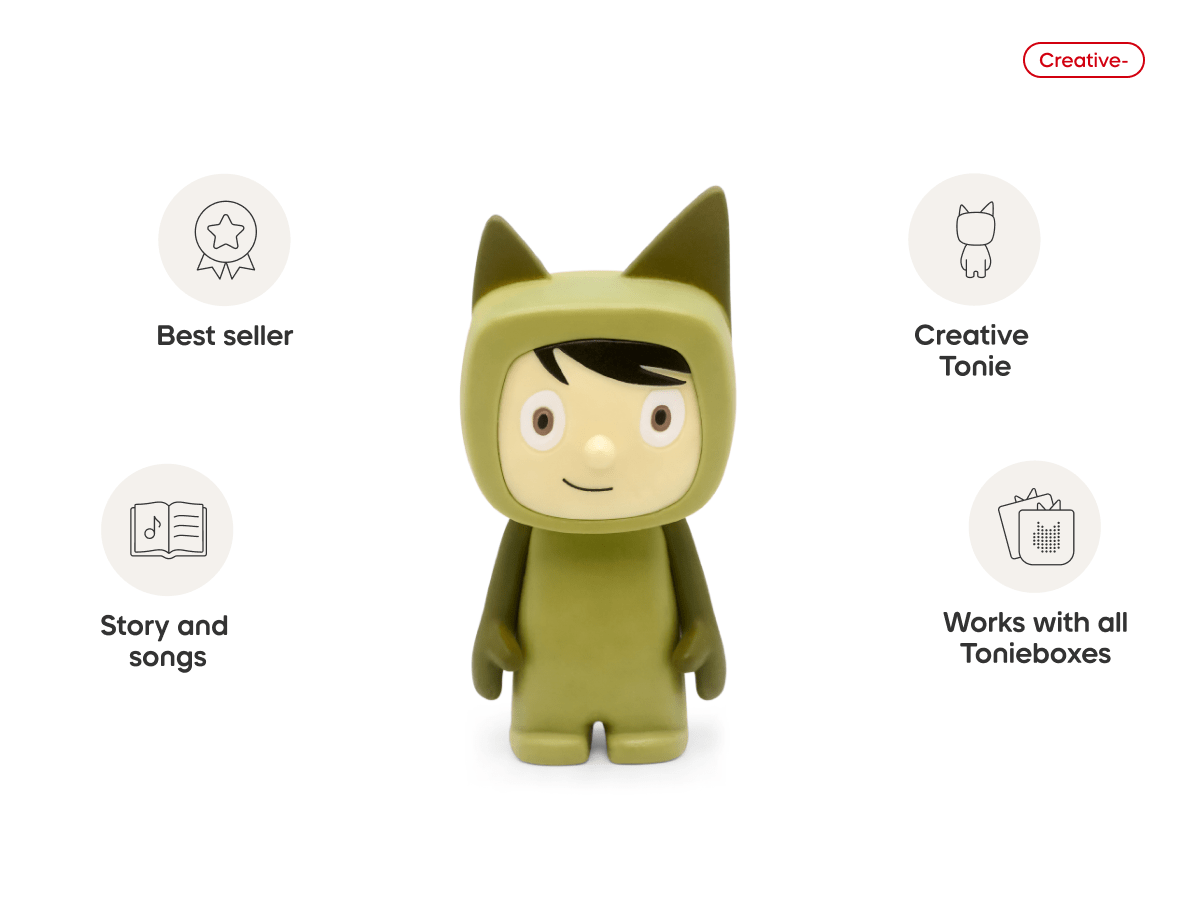 Creative-Tonie Green Light audio figurine, inspiring audio journeys and imaginative play