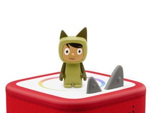 Green with Medium Hue Creative-Tonie on a Red Toniebox