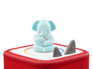 Mindfulness- Affirmations with Greta the Elephant Tonie on a red Toniebox 2 ready to play audio stories and songs