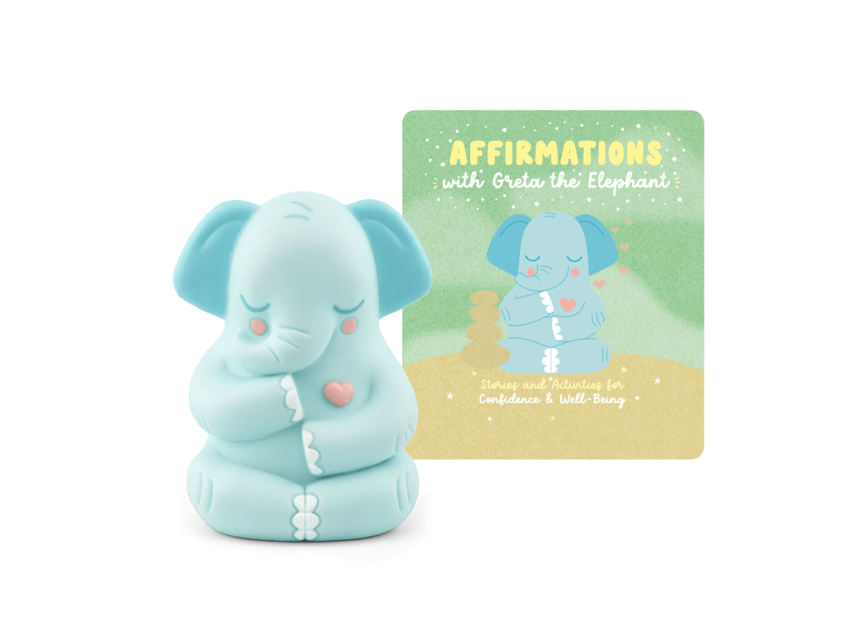 Mindfulness- Affirmations with Greta the Elephant Tonie audio figurine with content illustration