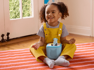 Child Playing With [Mindfulness- Affirmations With Greta The Elephant Tonie Audio Figurine And Toniebox 2