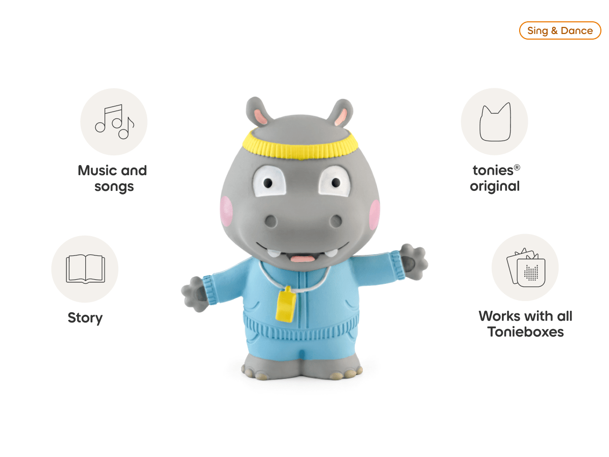 Favorite Children's Songs Healthy Habits Tonie audio figurine, inspiring audio journeys and imaginative play