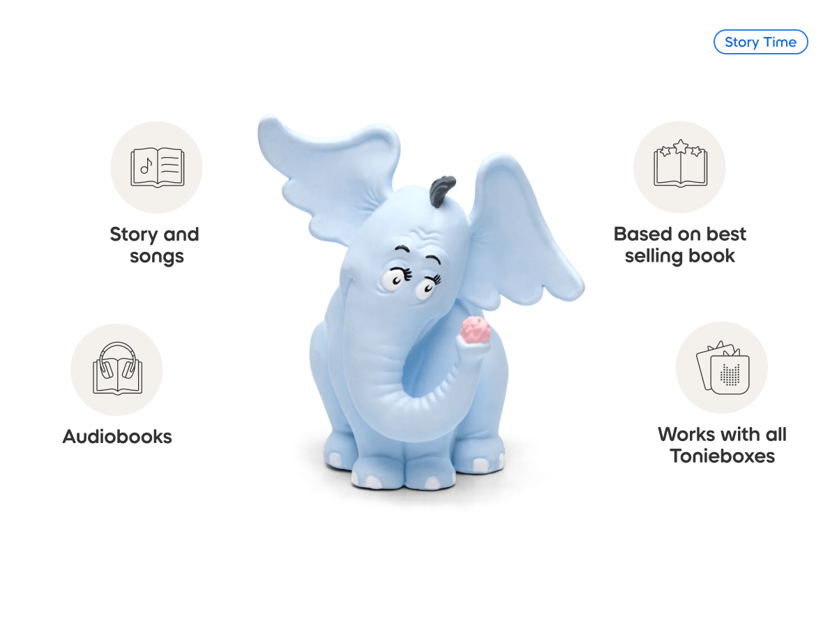 Dr. Seuss Horton Hears a Who! Tonie audio figurine, inspiring audio journeys and imaginative play