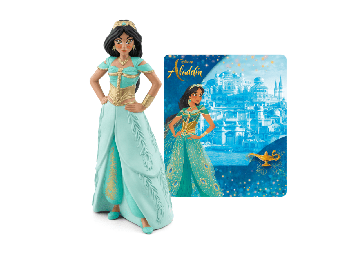 Jasmine audio figurine with content illustration