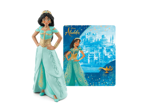 French Disney Jasmine Tonie audio figurine with content illustration