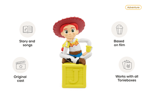 Disney & Pixar Toy Story 3 & 4- Jessie Tonie audio figurine, inspiring audio journeys and imaginative play
