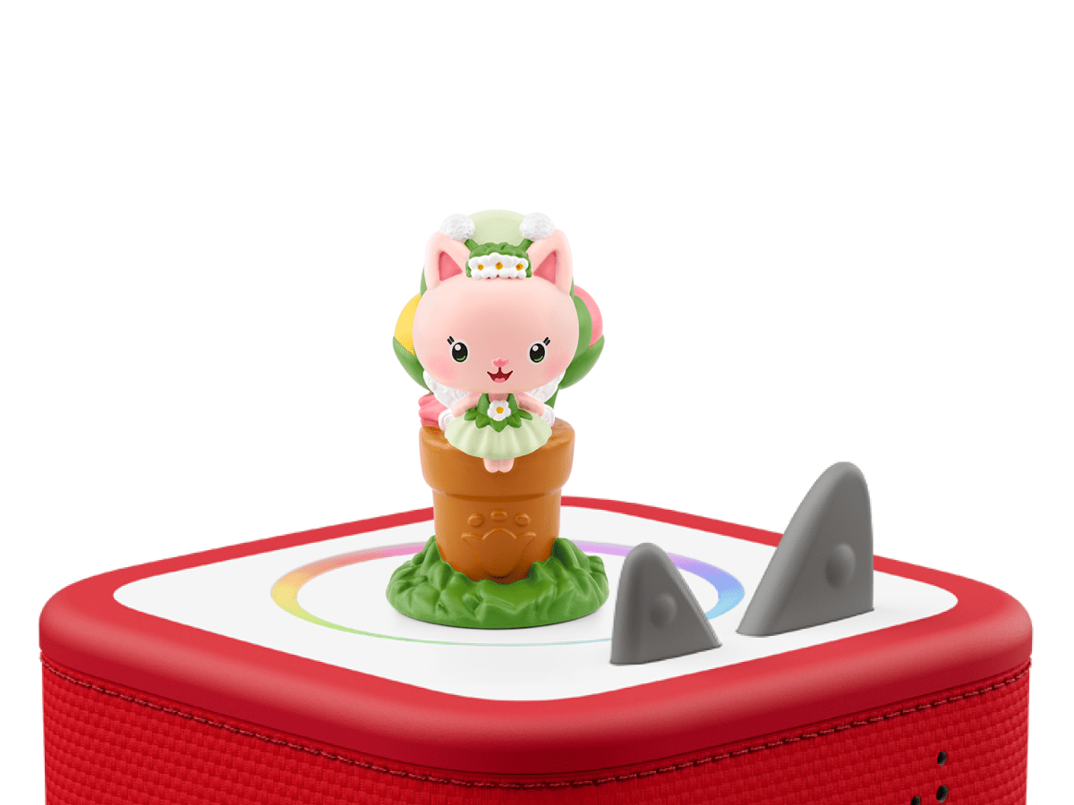 Gabby's Dollhouse - Kitty Fairy on a red Toniebox 2 ready to play audio stories and songs