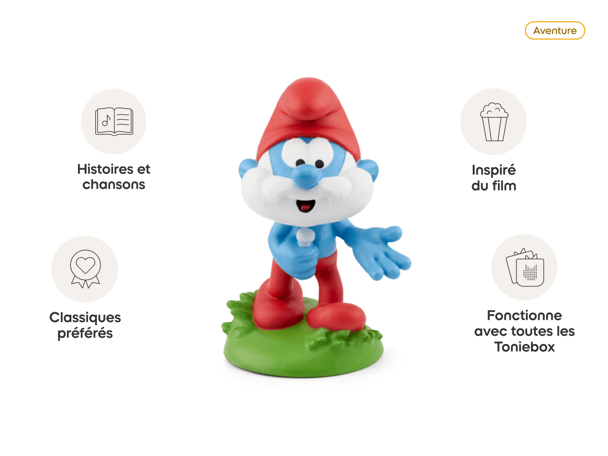 Les Schtroumpfs: L’Apprenti Schtroumpf Tonie (Français) audio figurine, inspiring audio journeys and imaginative play