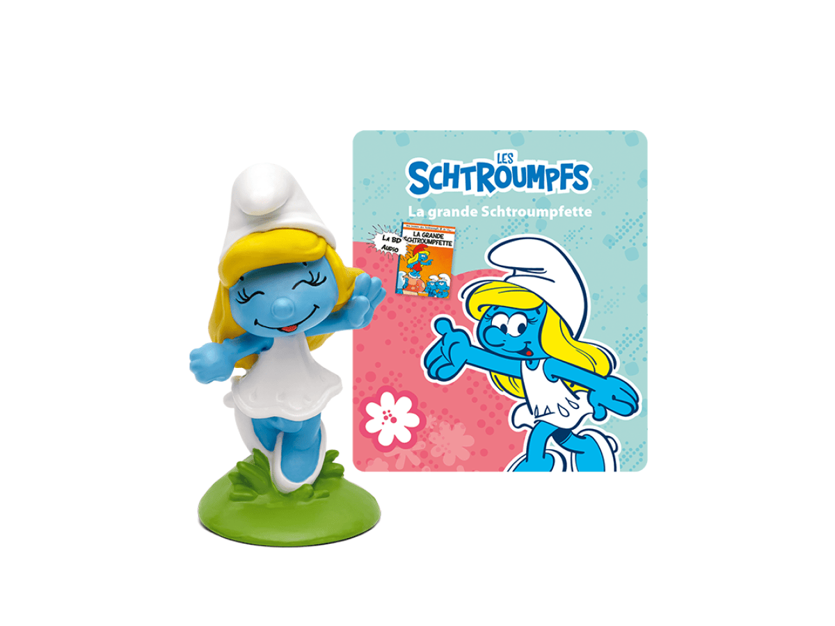 Les Schtroumpfs: La grande Schtroumpfette Tonie (Français) audio figurine with content illustration