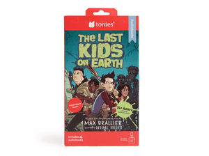 Front view of Last Kids on Earth Audiobook Tonies - 4 Pack Packaging