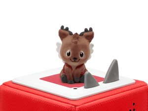 Le Petit Renne Qui Rêvait D'Avoir Des Ailes Tonie (Français) on a red Toniebox