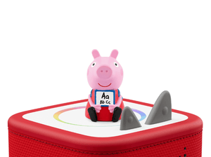 Peppa Pig: Learn with Peppa Tonie on a Red Toniebox