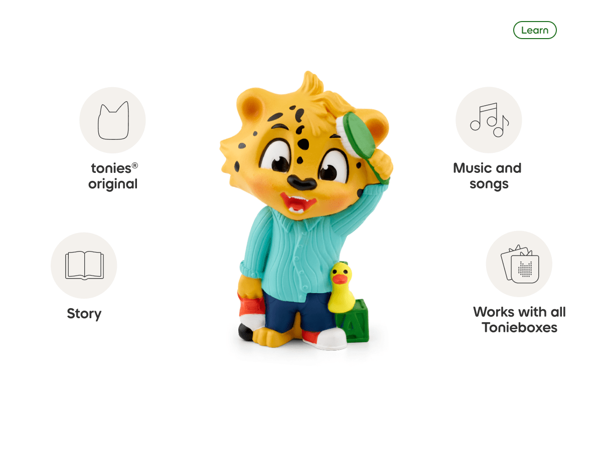 Leo's Day Routines Tonie audio figurine, inspiring audio journeys and imaginative play