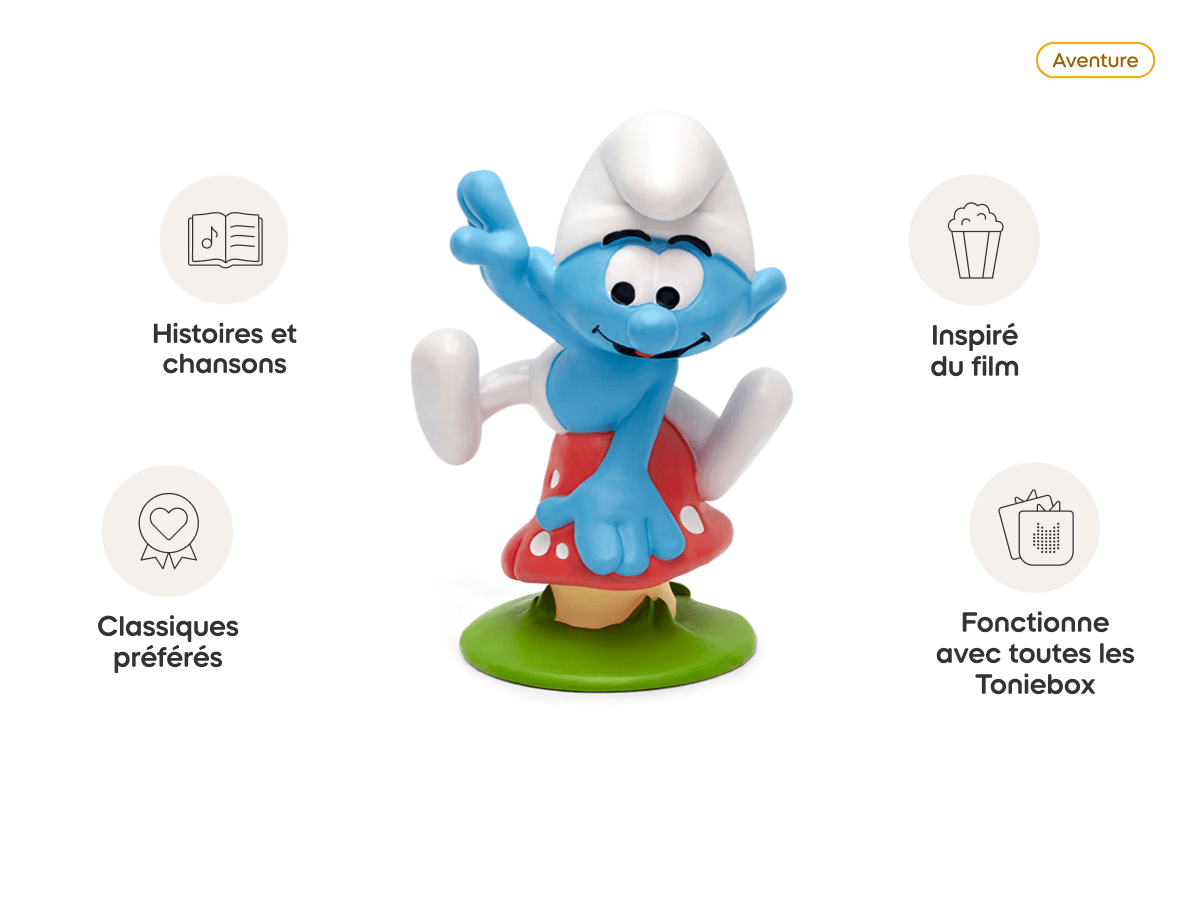 Les Schtroumpfs: L'aéroschtroumpf Tonie (Français) audio figurine, inspiring audio journeys and imaginative play