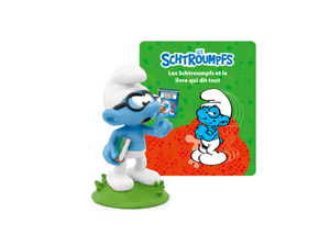 Les Schtroumpfs: Les Schtroumpfs et le livre qui dit tout Tonie (Français) audio figurine with content illustration