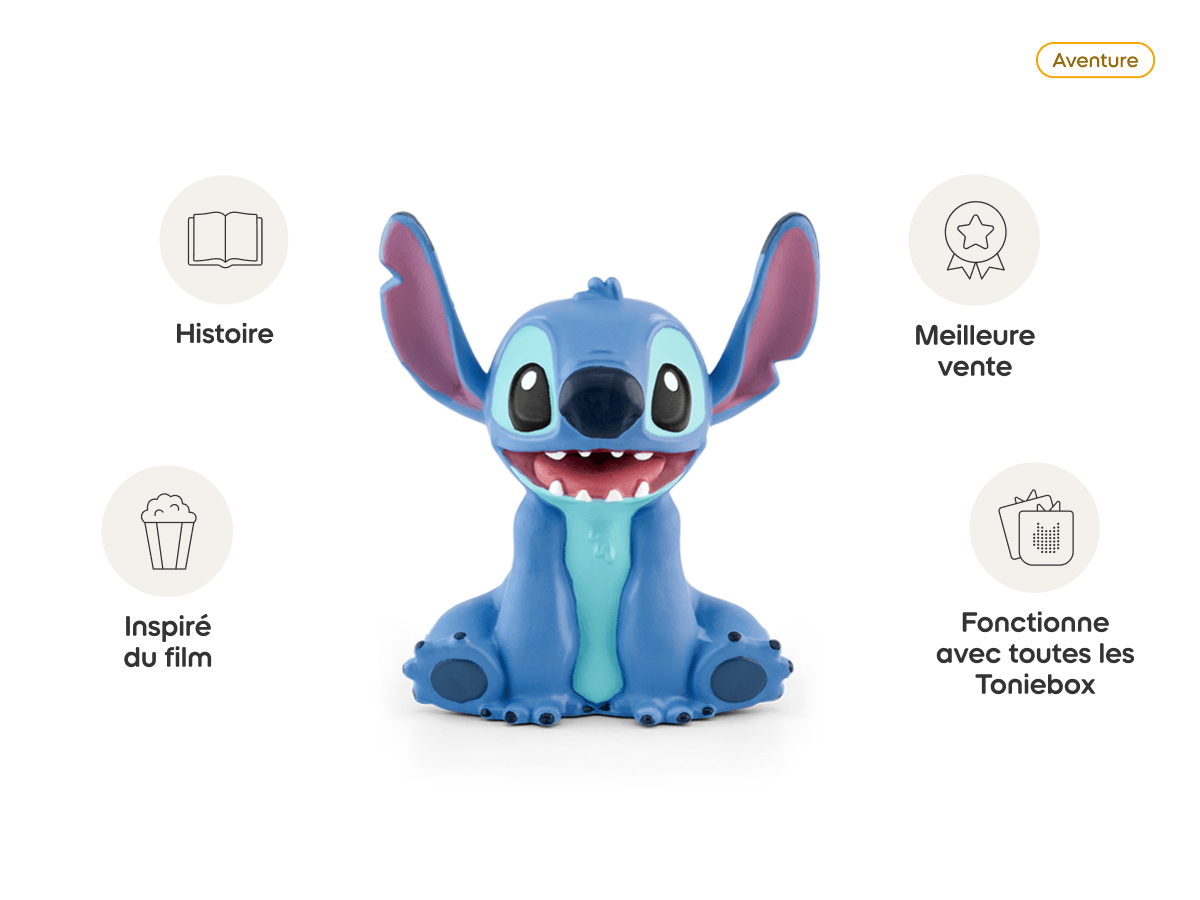 Disney Lilo et Stitch Tonie (Français) audio figurine, inspiring audio journeys and imaginative play