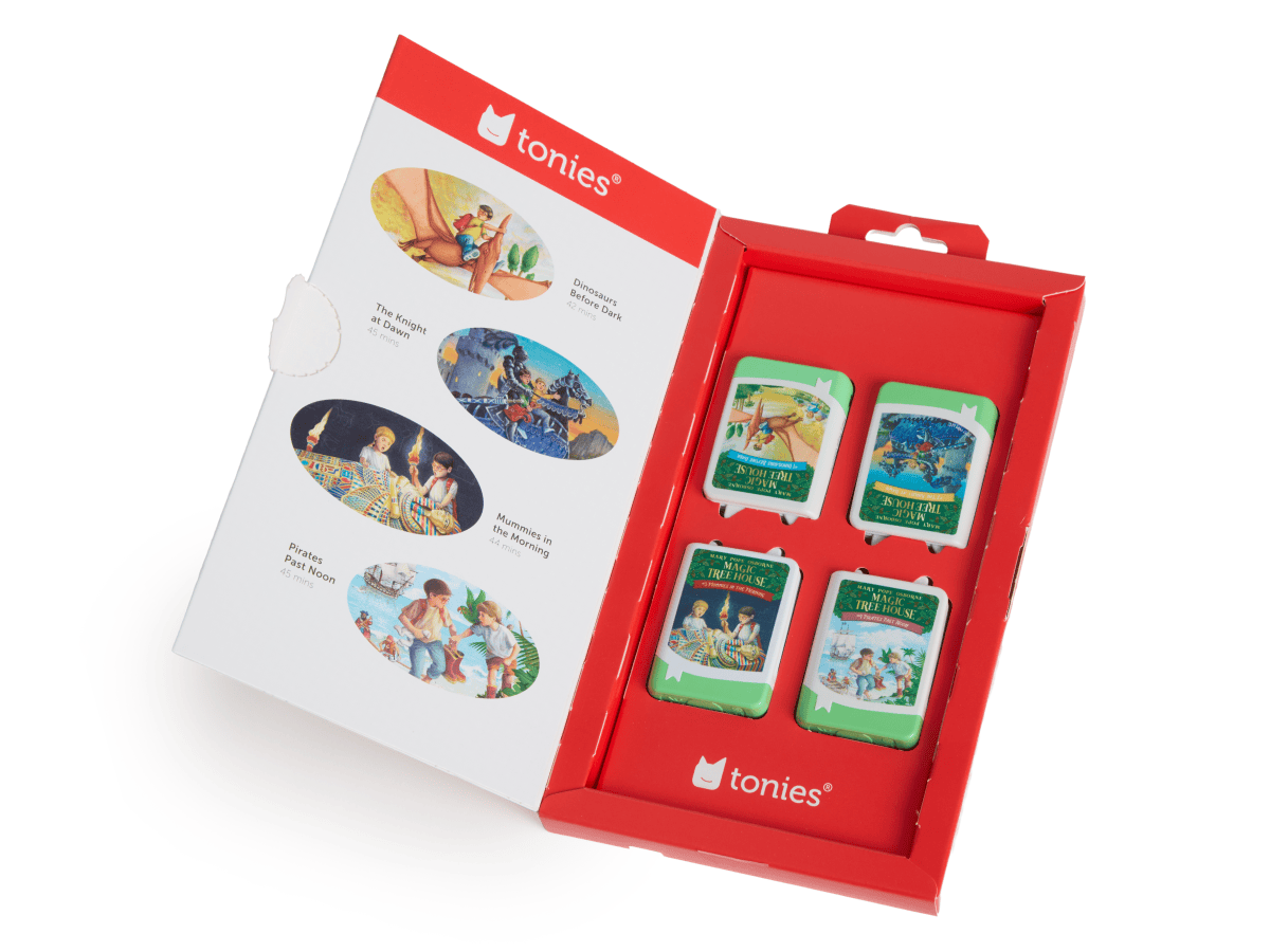 Inside view of Magic Treehouse Audiobook Tonies - 4 Pack Packaging