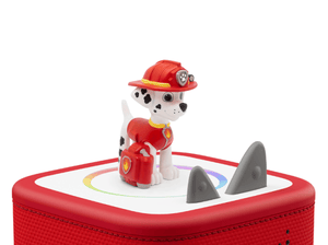 La Pat' Patrouille: Marcus Tonie (Français) on a red Toniebox 2 ready to play audio stories and songs