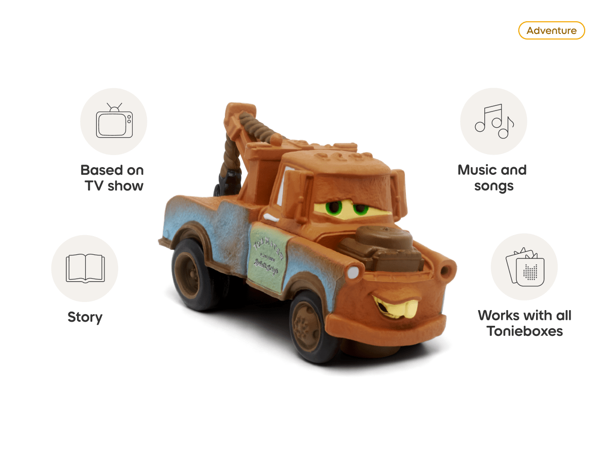 Cars Mater audio figurine, inspiring audio journeys and imaginative play