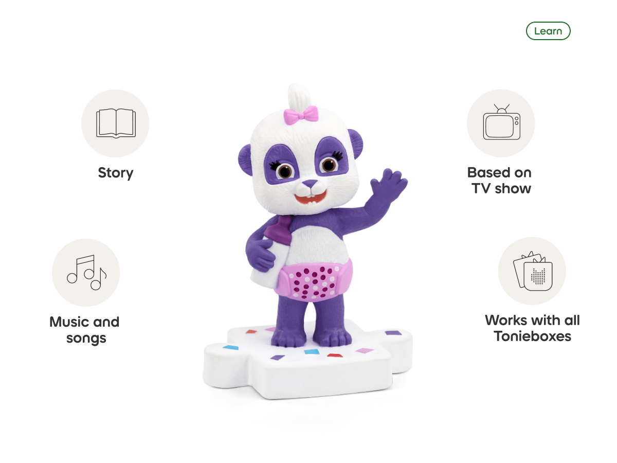 Word Party Presents Math! Tonie audio figurine, inspiring audio journeys and imaginative play