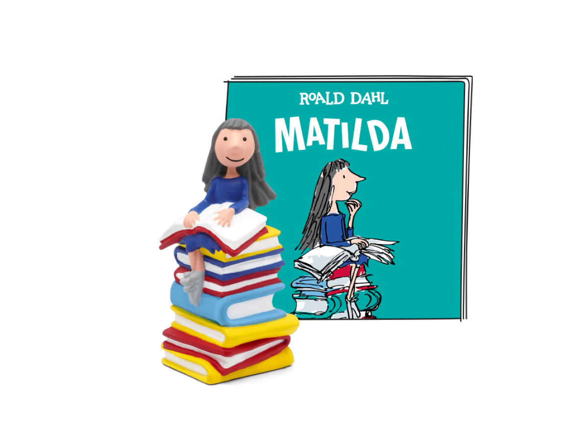 Roald Dahl: Matilda Tonie with a branded content card