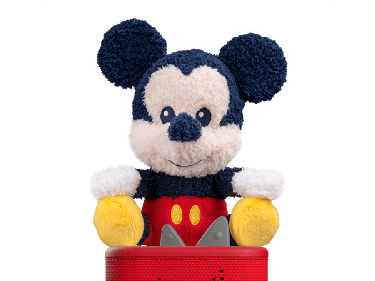 Cuddle Tonie- Disney Mickey Mouse on a red Toniebox 2 ready to play audio stories and songs