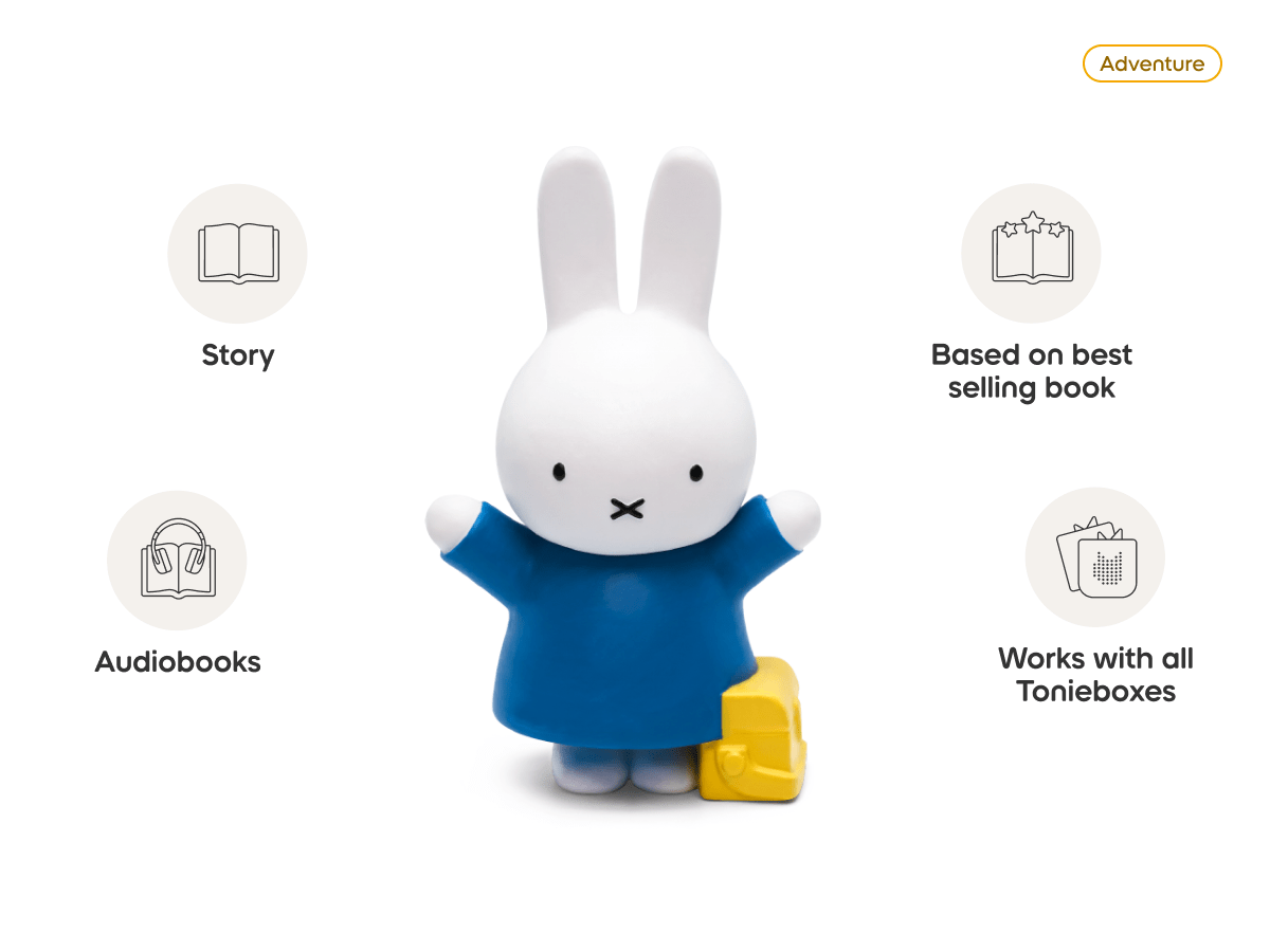 Miffy Tonie audio figurine, inspiring audio journeys and imaginative play