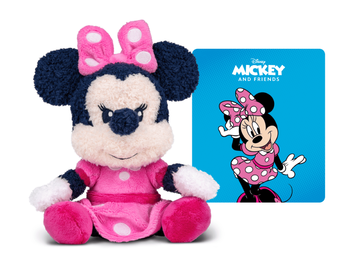 Cuddle Tonie-Disney Minnie Mouse (French) Tonie audio figurine with content illustration
