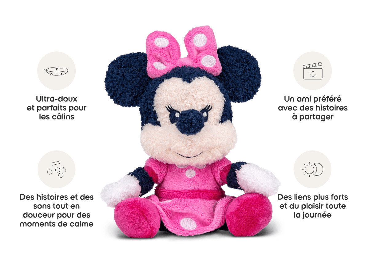 Cuddle Tonie-Disney Minnie Tonie audio figurine from the cuddle category, inspiring audio journeys and imaginative play