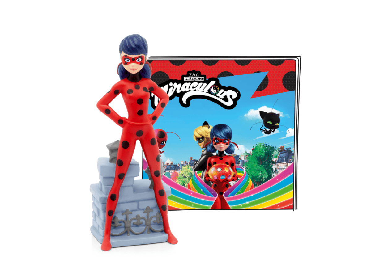 Miracilous Ladybug Tonie (Français) audio figurine with content illustration