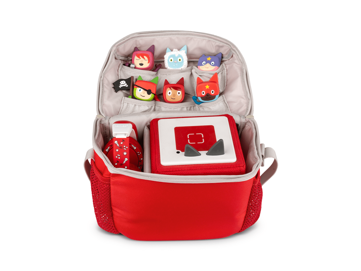 open view with tonies and toniebox inside