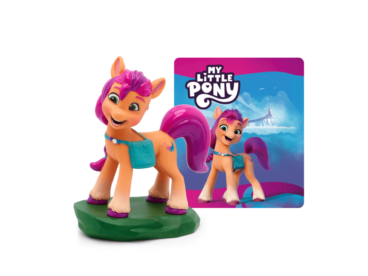 My Little Pony Tonie with a branded content card