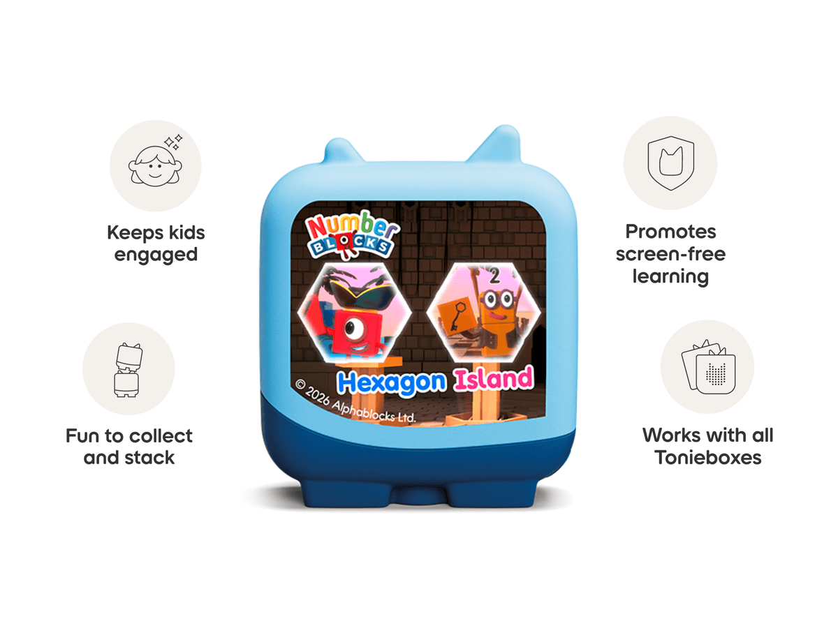 Numberblocks Pocket Tonies audio figurine for the Toniebox, which plays audio content