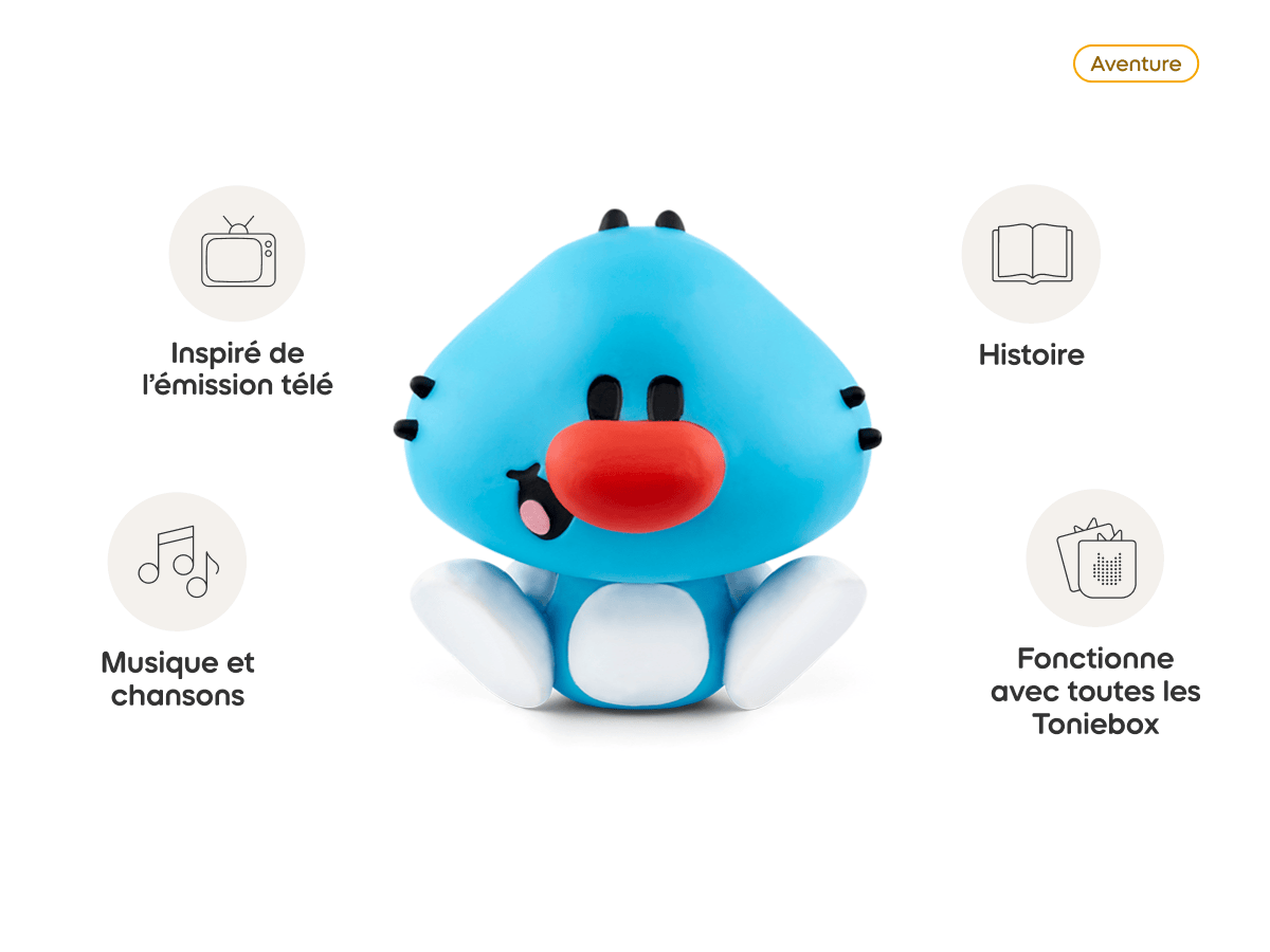 Oggy Oggy: 1, 2, 3, prêts? Partez! Tonie (Français) audio figurine, inspiring audio journeys and imaginative play