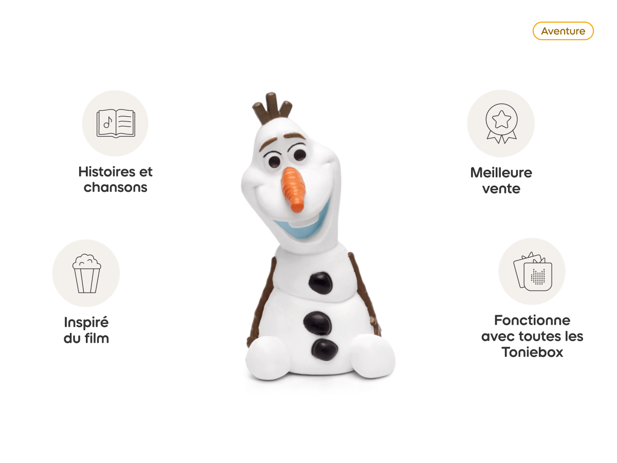 Disney Joyeuses Fêtes Avec Olaf Tonie (Français) audio figurine, inspiring audio journeys and imaginative play