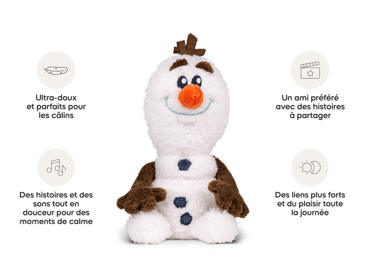 Cuddle Tonie-Disney Olaf Tonie audio figurine from the cuddle category, inspiring audio journeys and imaginative play